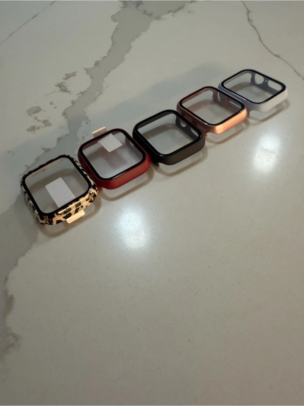 Mixed Color Protective Apple Watch Frames - Set of 5